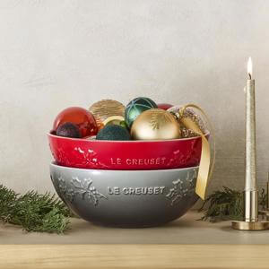 Le Creuset Stoneware Holly Serving Bowl 25cm